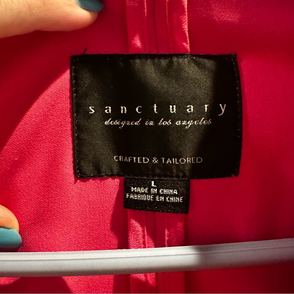 Sanctuary‎ Pink Long Sleeve Double Breasted Blazer Large - Picture 3 of 7
